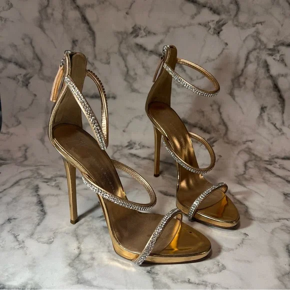 Giuseppe Zanotti Crystal Sandal Heels - Picture 1 of 12